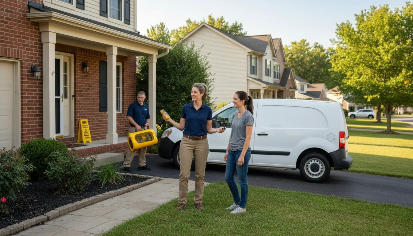 Residential water damage restoration in Pageland, SC